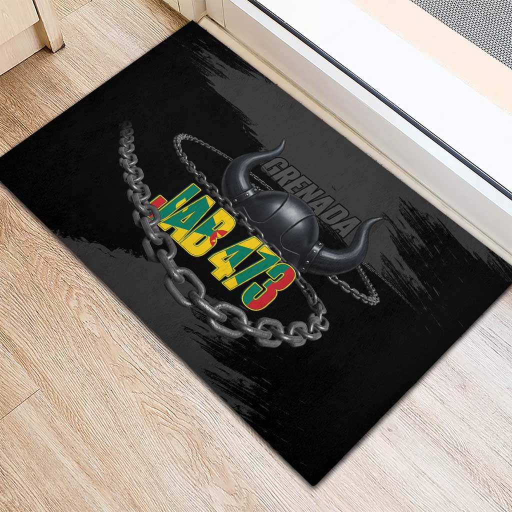 Grenada Jab Jab 473 Rubber Doormat Spicemas Festival Chain Grunge Style - Wonder Print Shop