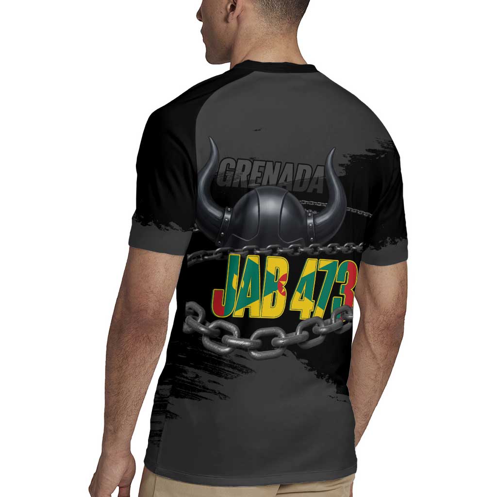 Grenada Jab Jab 473 Rugby Jersey Spicemas Festival Chain Grunge Style - Wonder Print Shop