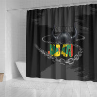 Grenada Jab Jab 473 Shower Curtain Spicemas Festival Chain Grunge Style - Wonder Print Shop