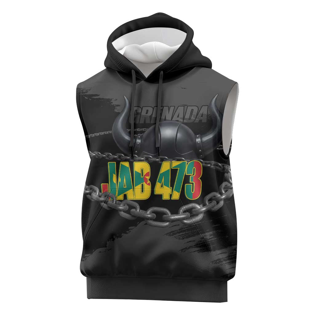 Grenada Jab Jab 473 Sleeveless Hoodie Spicemas Festival Chain Grunge Style - Wonder Print Shop