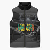 Grenada Jab Jab 473 Sleeveless Puffer Jacket Spicemas Festival Chain Grunge Style - Wonder Print Shop