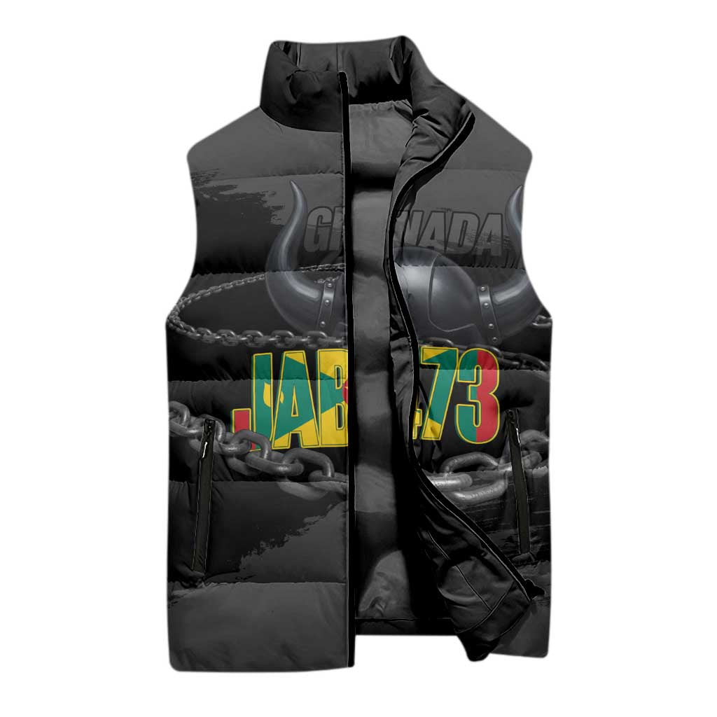 Grenada Jab Jab 473 Sleeveless Puffer Jacket Spicemas Festival Chain Grunge Style - Wonder Print Shop