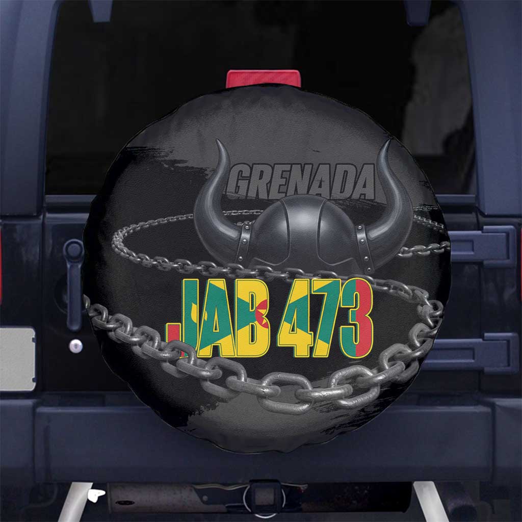 Grenada Jab Jab 473 Spare Tire Cover Spicemas Festival Chain Grunge Style - Wonder Print Shop