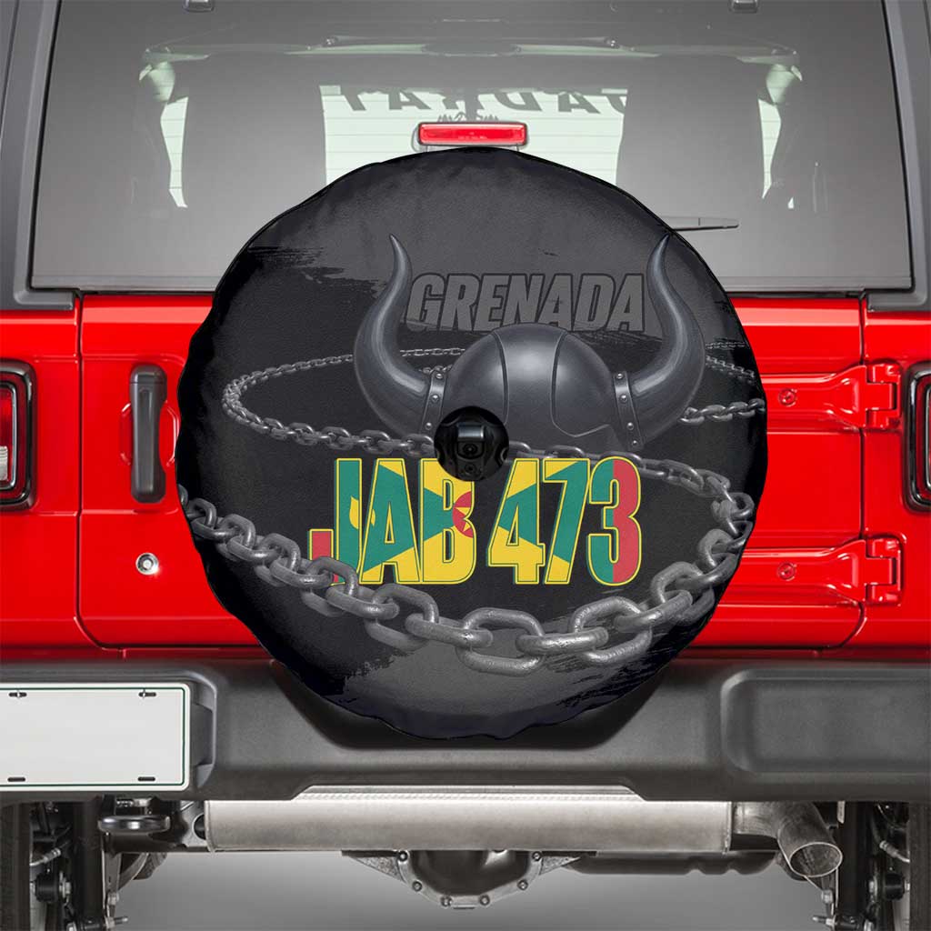 Grenada Jab Jab 473 Spare Tire Cover Spicemas Festival Chain Grunge Style - Wonder Print Shop