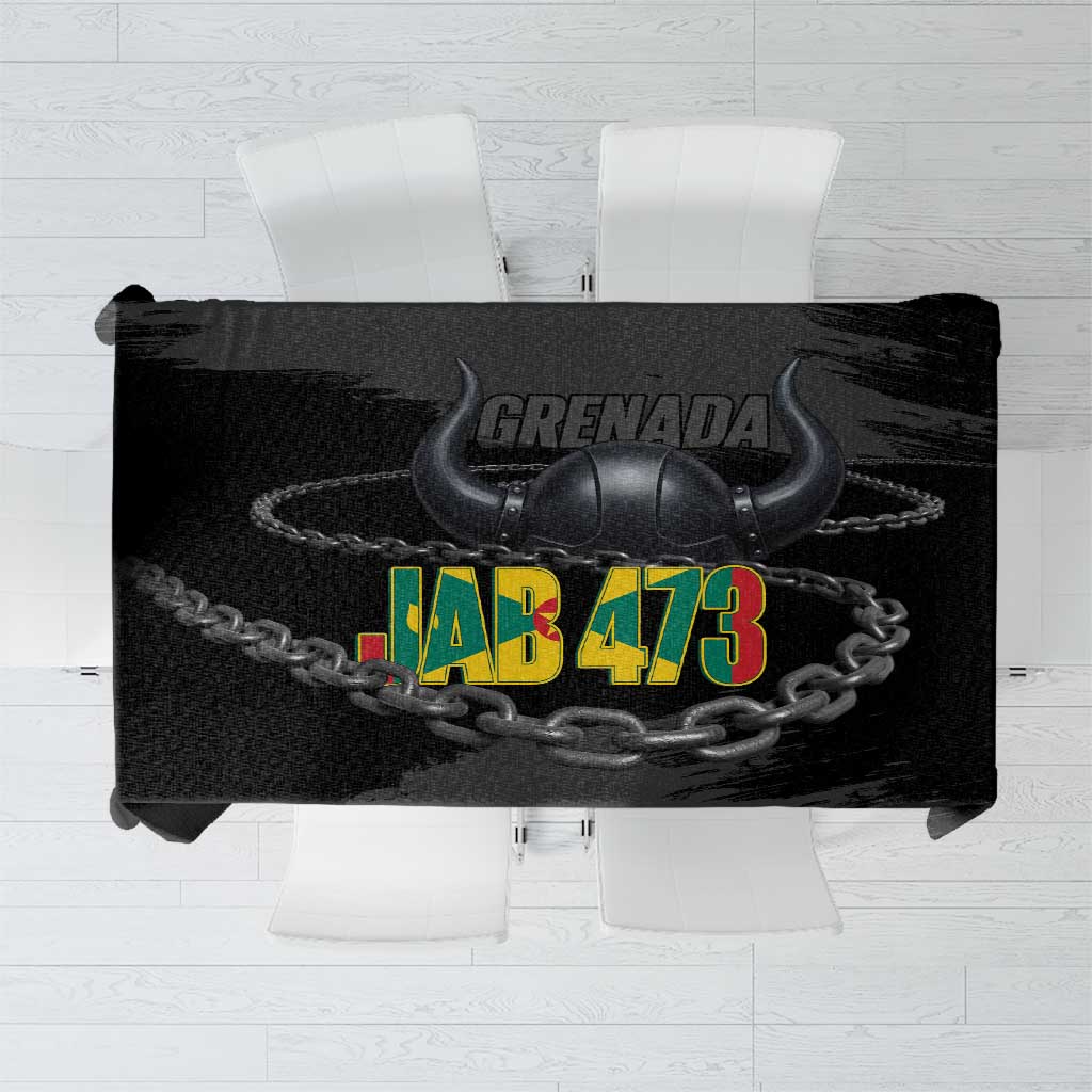 Grenada Jab Jab 473 Tablecloth Spicemas Festival Chain Grunge Style - Wonder Print Shop