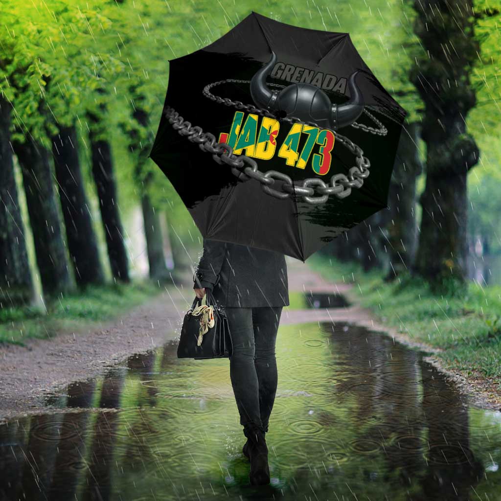 Grenada Jab Jab 473 Umbrella Spicemas Festival Chain Grunge Style - Wonder Print Shop