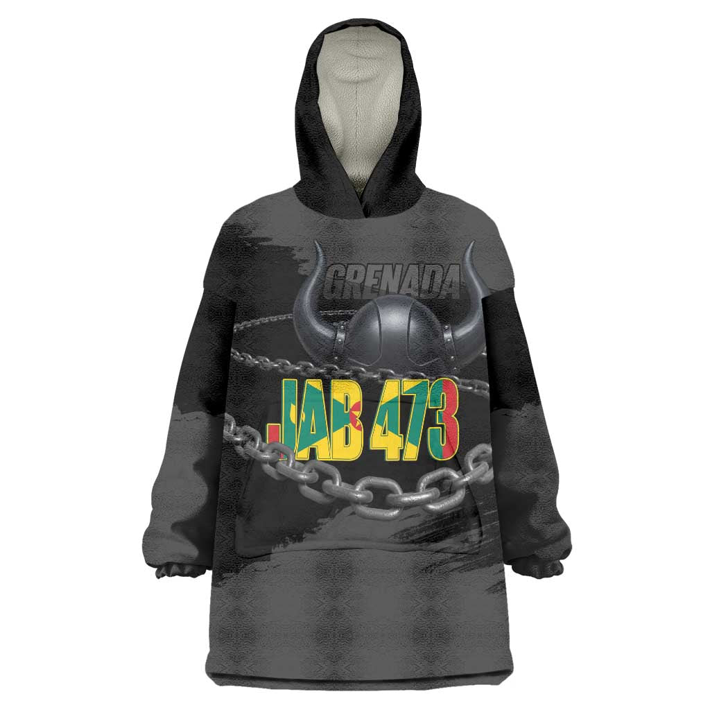 Grenada Jab Jab 473 Wearable Blanket Hoodie Spicemas Festival Chain Grunge Style - Wonder Print Shop
