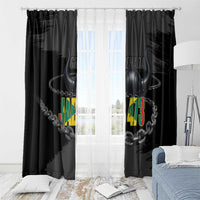 Grenada Jab Jab 473 Window Curtain Spicemas Festival Chain Grunge Style - Wonder Print Shop