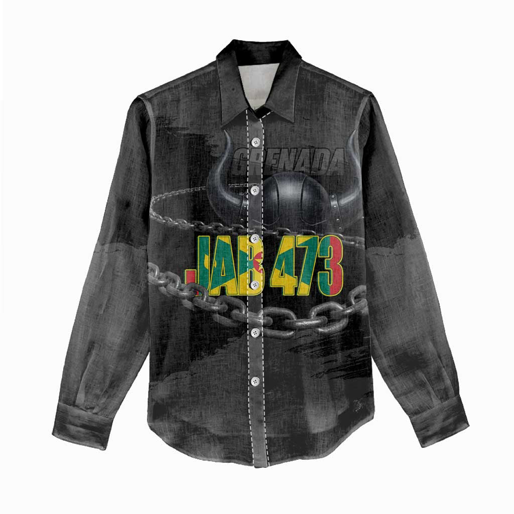 Grenada Jab Jab 473 Women Casual Shirt Spicemas Festival Chain Grunge Style - Wonder Print Shop