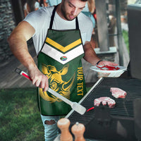 South Africa Rugby Custom Apron Springboks Kente Rhino Symbol - Wonder Print Shop