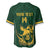 South Africa Rugby Custom Baseball Jersey Springboks Kente Rhino Symbol - Wonder Print Shop