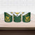 South Africa Rugby Custom Ceramic Mug Springboks Kente Rhino Symbol - Wonder Print Shop