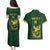 South Africa Rugby Custom Couples Matching Puletasi and Hawaiian Shirt Springboks Kente Rhino Symbol - Wonder Print Shop