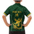 South Africa Rugby Custom Family Matching Mermaid Dress and Hawaiian Shirt Springboks Kente Rhino Symbol - Wonder Print Shop