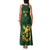 South Africa Rugby Custom Family Matching Tank Maxi Dress and Hawaiian Shirt Springboks Kente Rhino Symbol - Wonder Print Shop