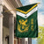 South Africa Rugby Custom Garden Flag Springboks Kente Rhino Symbol - Wonder Print Shop