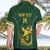 South Africa Rugby Custom Hawaiian Shirt Springboks Kente Rhino Symbol - Wonder Print Shop