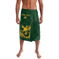 South Africa Rugby Custom Lavalava Springboks Kente Rhino Symbol - Wonder Print Shop