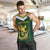 South Africa Rugby Custom Men Tank Top Springboks Kente Rhino Symbol - Wonder Print Shop