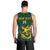South Africa Rugby Custom Men Tank Top Springboks Kente Rhino Symbol - Wonder Print Shop