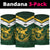 South Africa Rugby Custom Neck Gaiter Springboks Kente Rhino Symbol - Wonder Print Shop