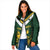South Africa Rugby Custom Padded Jacket Springboks Kente Rhino Symbol - Wonder Print Shop