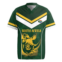 South Africa Rugby Custom Rugby Jersey Springboks Kente Rhino Symbol - Wonder Print Shop
