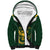 South Africa Rugby Custom Sherpa Hoodie Springboks Kente Rhino Symbol - Wonder Print Shop