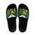 South Africa Rugby Custom Slide Sandals Springboks Kente Rhino Symbol - Wonder Print Shop