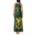 South Africa Rugby Custom Tank Maxi Dress Springboks Kente Rhino Symbol - Wonder Print Shop