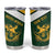 South Africa Rugby Custom Tumbler Cup Springboks Kente Rhino Symbol - Wonder Print Shop
