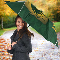 South Africa Rugby Custom Umbrella Springboks Kente Rhino Symbol - Wonder Print Shop