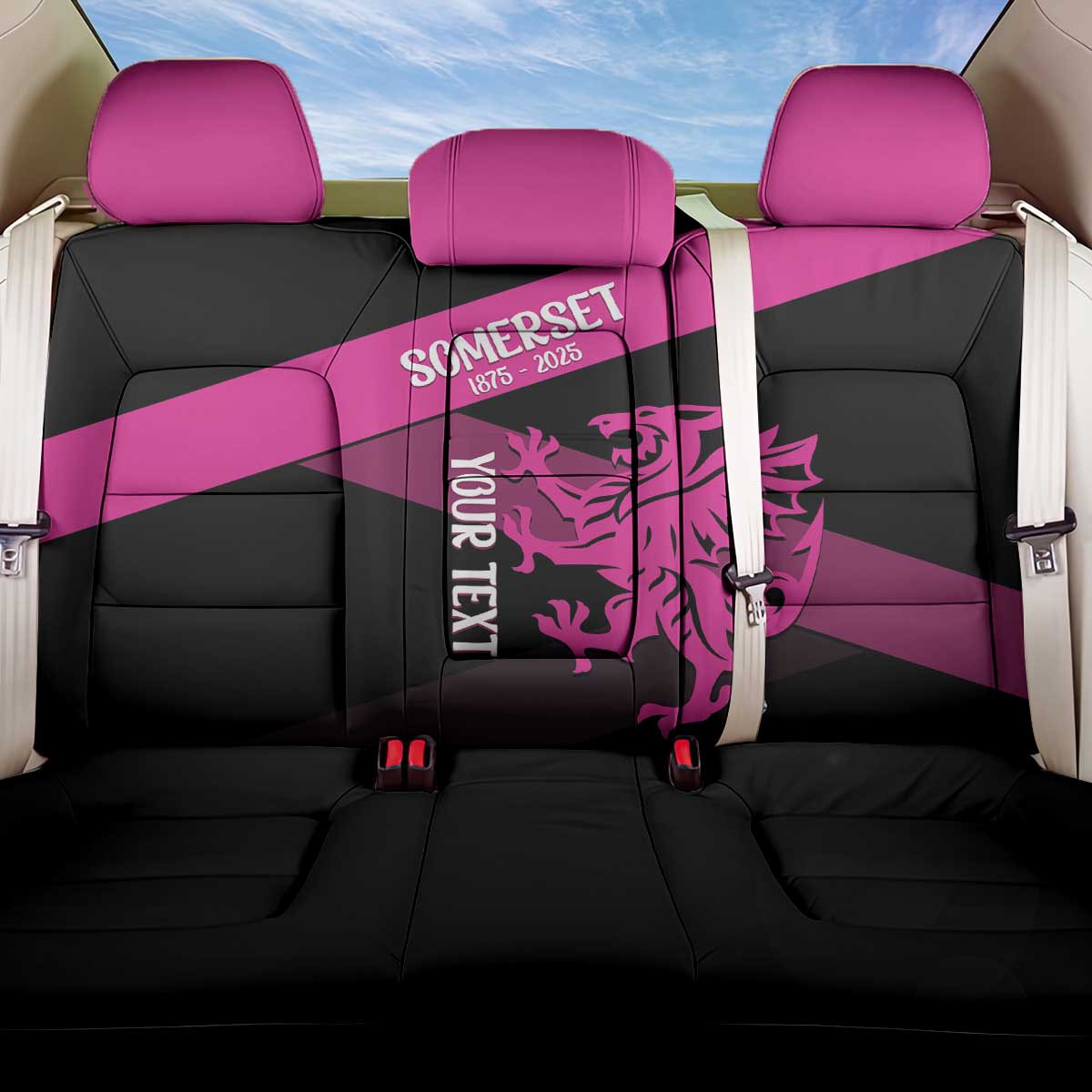 Custom Somerset Cricket Back Car Seat Cover 150 Years of Anniversary - Wonder Print Shop