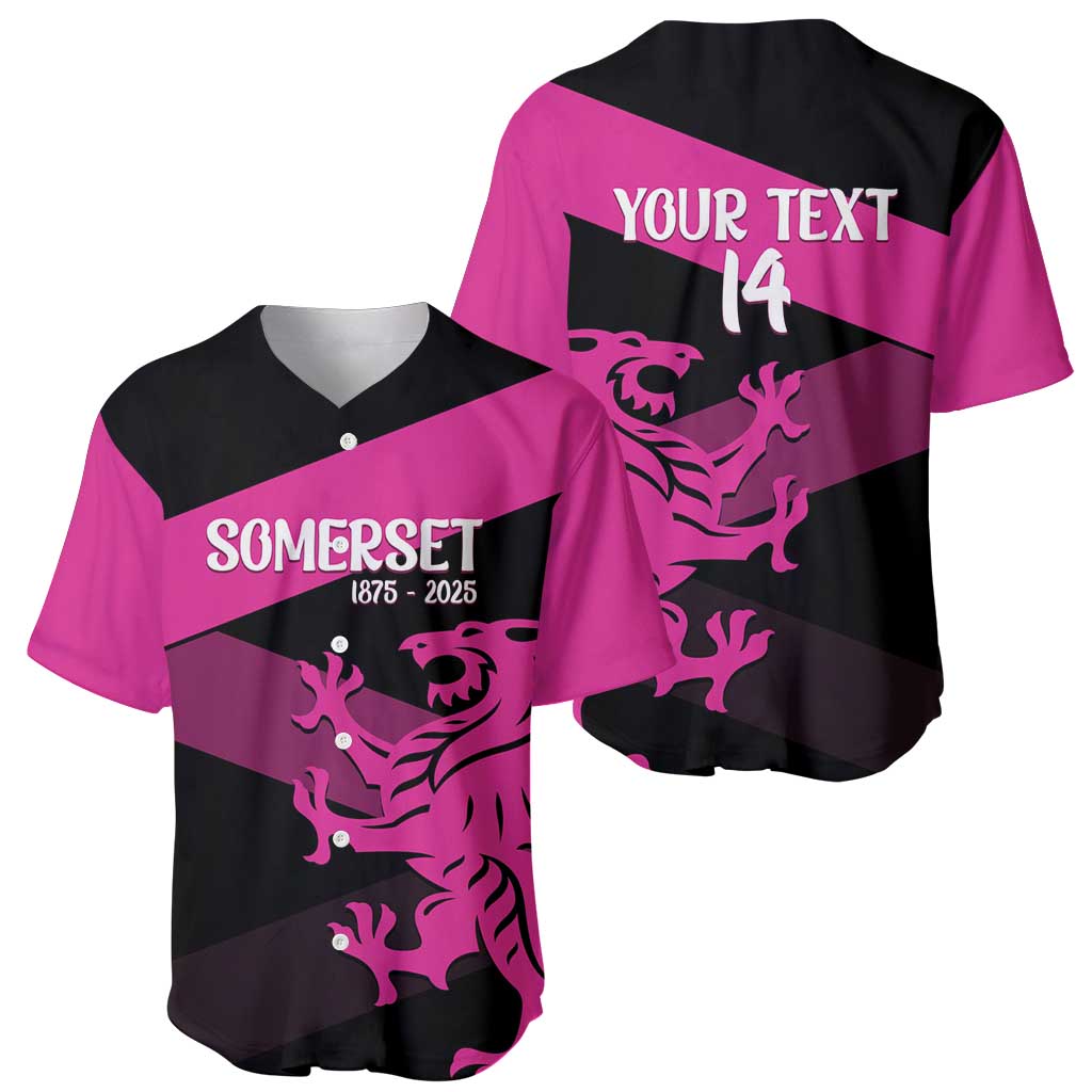 Custom Somerset Cricket Baseball Jersey 150 Years of Anniversary - Wonder Print Shop