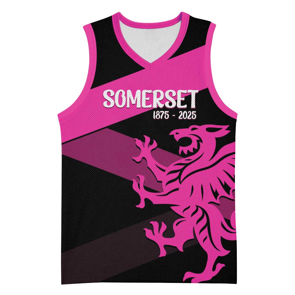 Custom Somerset Cricket Basketball Jersey 150 Years of Anniversary - Wonder Print Shop