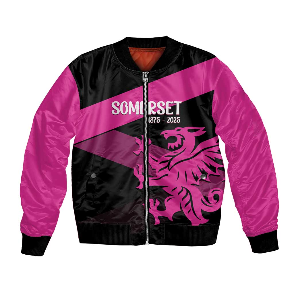 Custom Somerset Cricket Bomber Jacket 150 Years of Anniversary - Wonder Print Shop