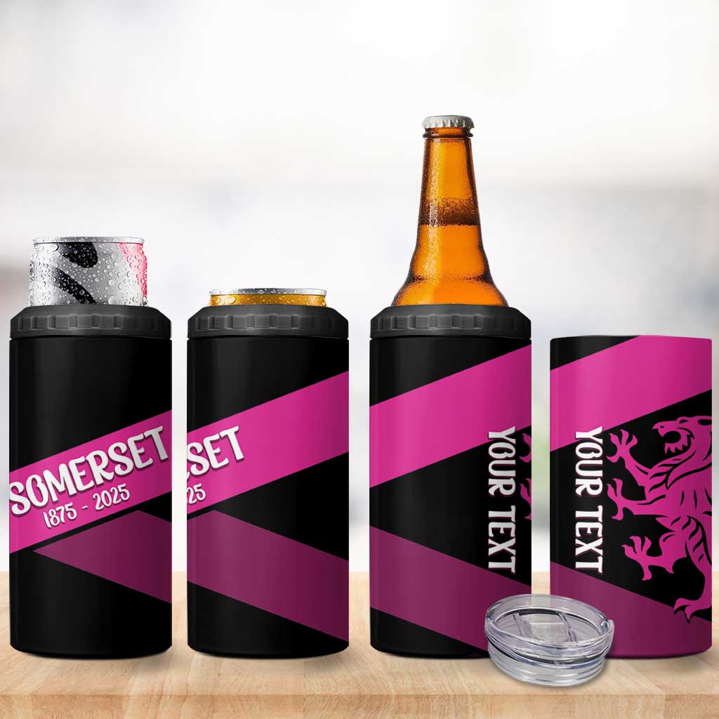 Custom Somerset Cricket 4 in 1 Can Cooler Tumbler 150 Years of Anniversary - Wonder Print Shop