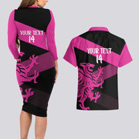 Custom Somerset Cricket Couples Matching Long Sleeve Bodycon Dress and Hawaiian Shirt 150 Years of Anniversary - Wonder Print Shop