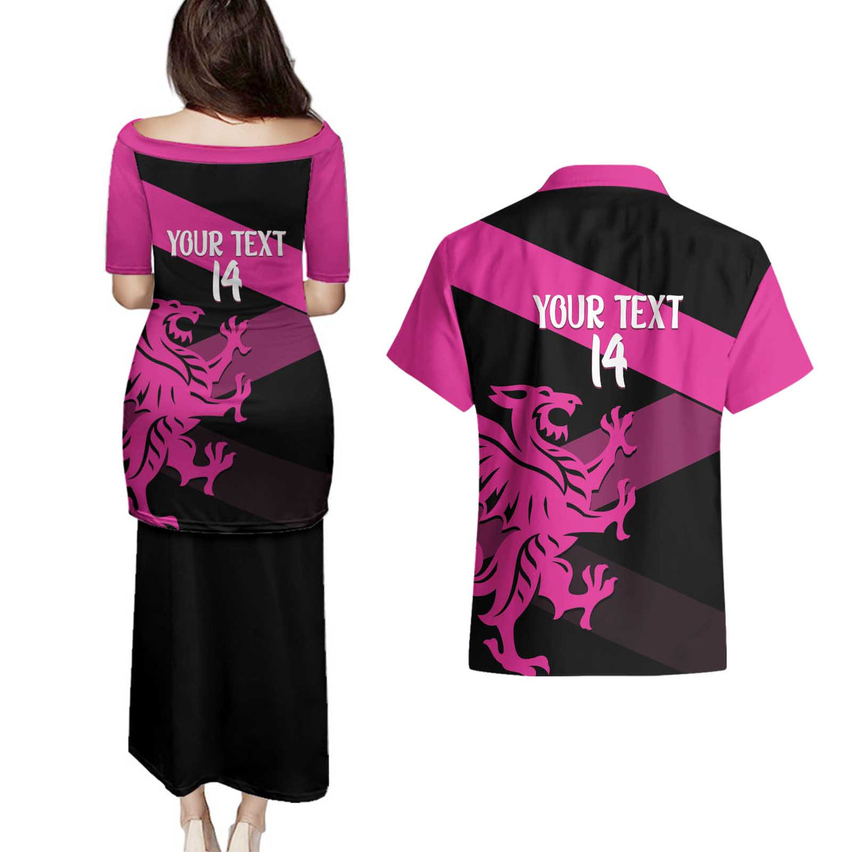 Custom Somerset Cricket Couples Matching Puletasi and Hawaiian Shirt 150 Years of Anniversary - Wonder Print Shop