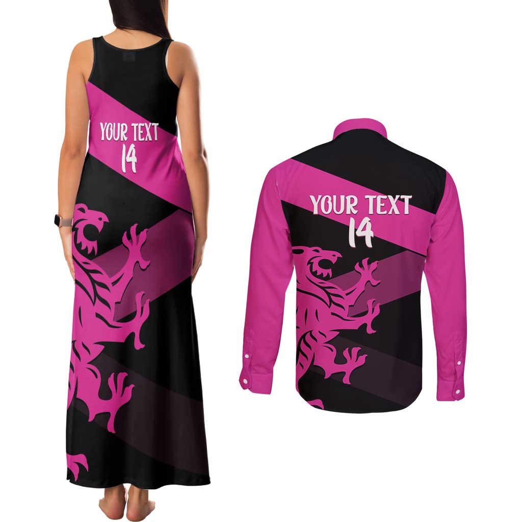 Custom Somerset Cricket Couples Matching Tank Maxi Dress and Long Sleeve Button Shirt 150 Years of Anniversary - Wonder Print Shop