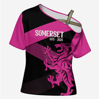 Custom Somerset Cricket Cross Shoulder Shirt 150 Years of Anniversary - Wonder Print Shop