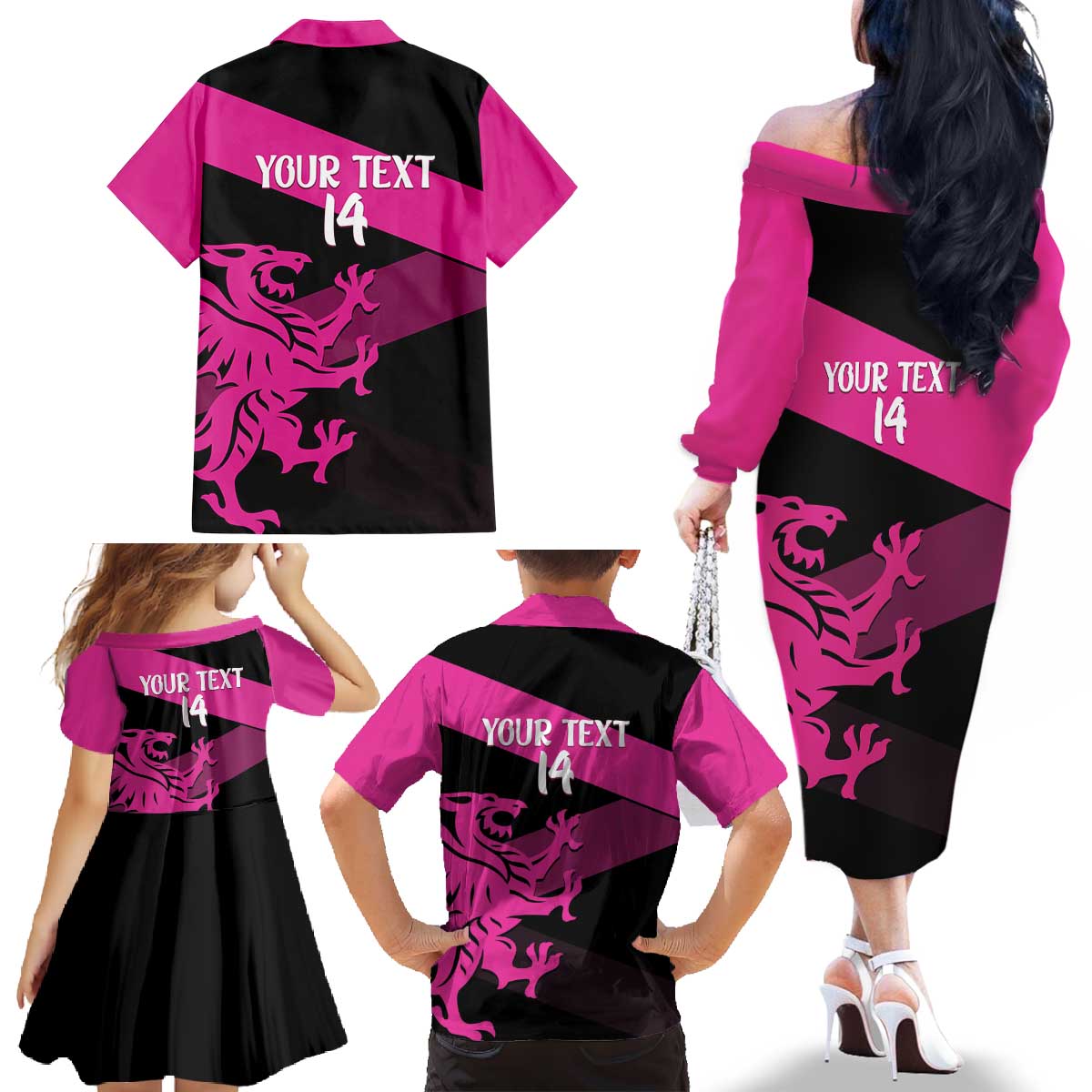Custom Somerset Cricket Family Matching Off The Shoulder Long Sleeve Dress and Hawaiian Shirt 150 Years of Anniversary - Wonder Print Shop