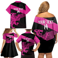 Custom Somerset Cricket Family Matching Off Shoulder Short Dress and Hawaiian Shirt 150 Years of Anniversary - Wonder Print Shop