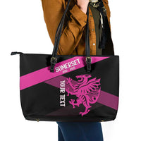 Custom Somerset Cricket Leather Tote Bag 150 Years of Anniversary - Wonder Print Shop