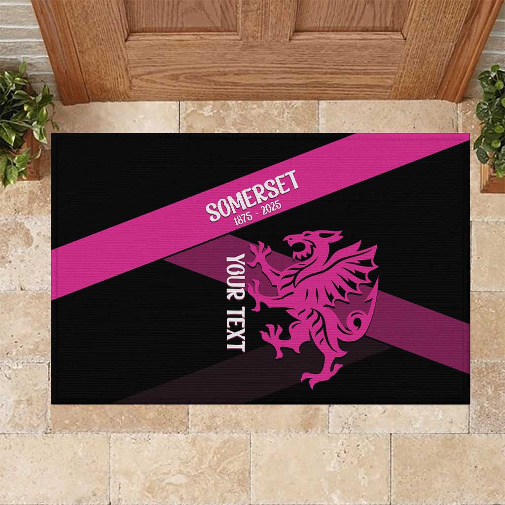 Custom Somerset Cricket Rubber Doormat 150 Years of Anniversary - Wonder Print Shop