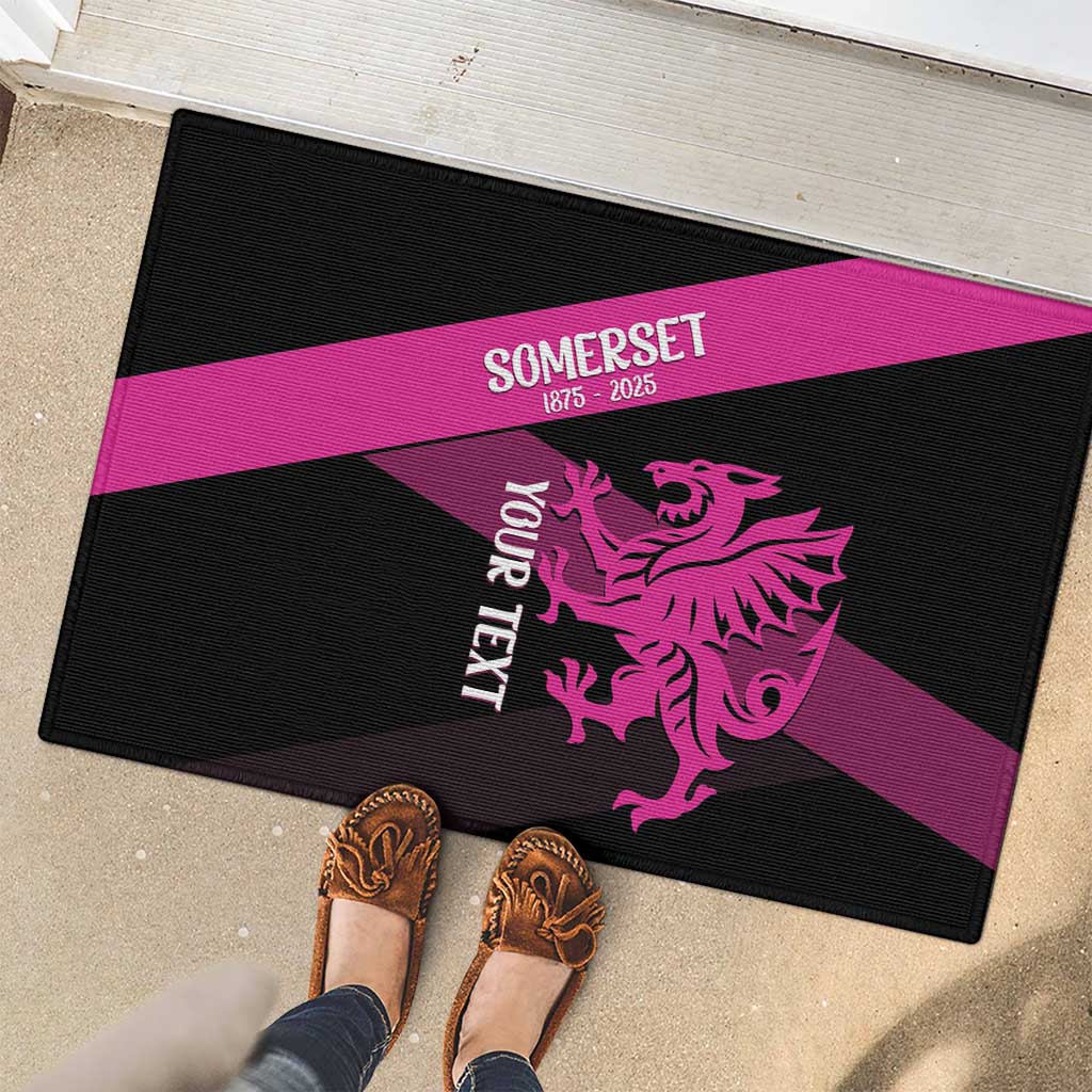 Custom Somerset Cricket Rubber Doormat 150 Years of Anniversary - Wonder Print Shop
