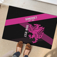 Custom Somerset Cricket Rubber Doormat 150 Years of Anniversary - Wonder Print Shop