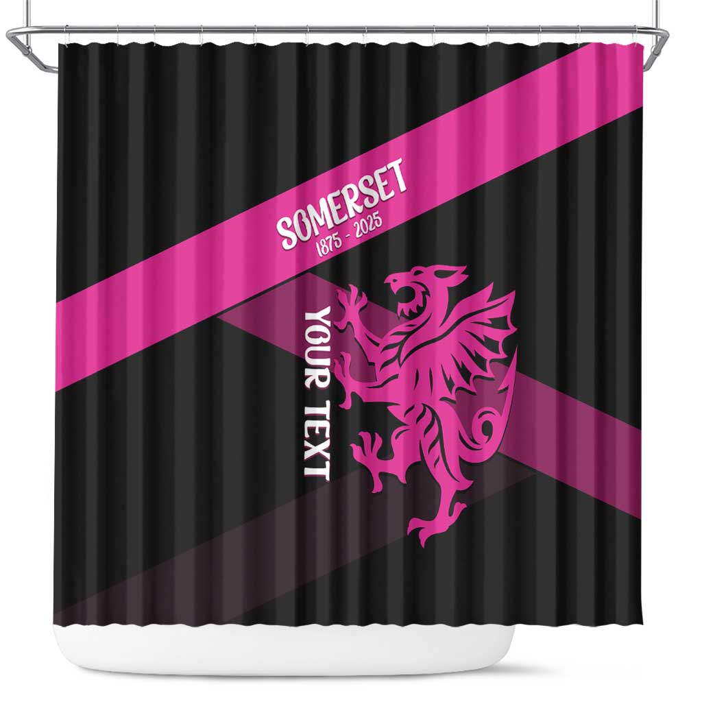 Custom Somerset Cricket Shower Curtain 150 Years of Anniversary - Wonder Print Shop