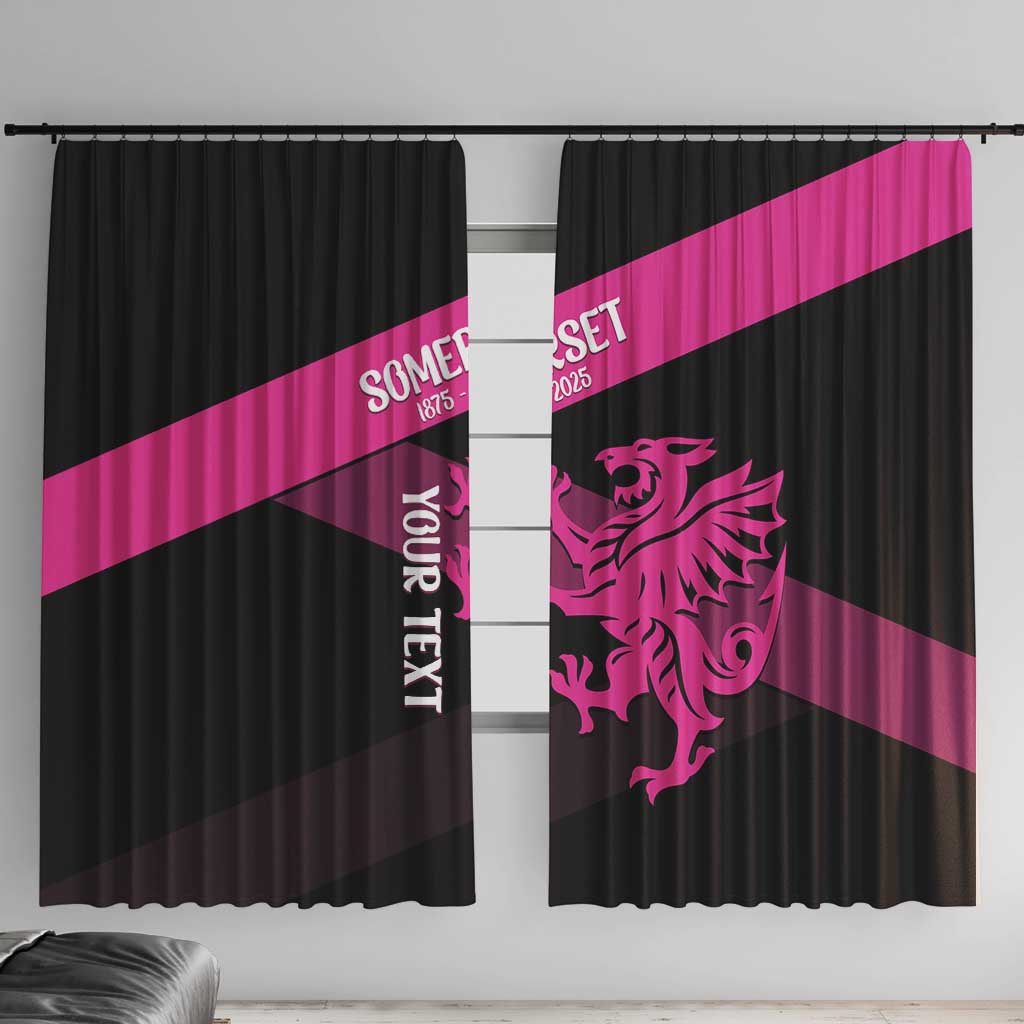 Custom Somerset Cricket Window Curtain 150 Years of Anniversary - Wonder Print Shop