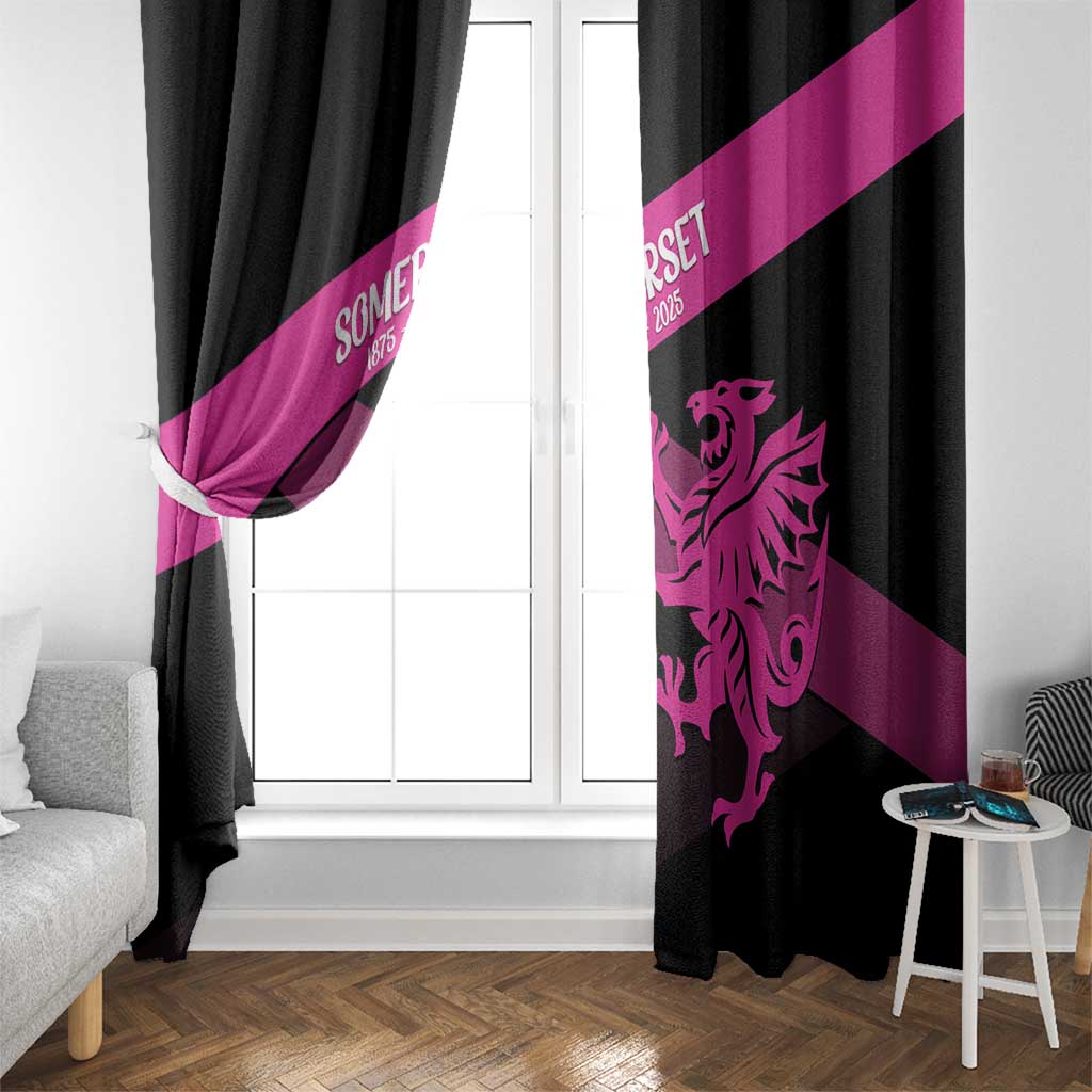 Custom Somerset Cricket Window Curtain 150 Years of Anniversary - Wonder Print Shop